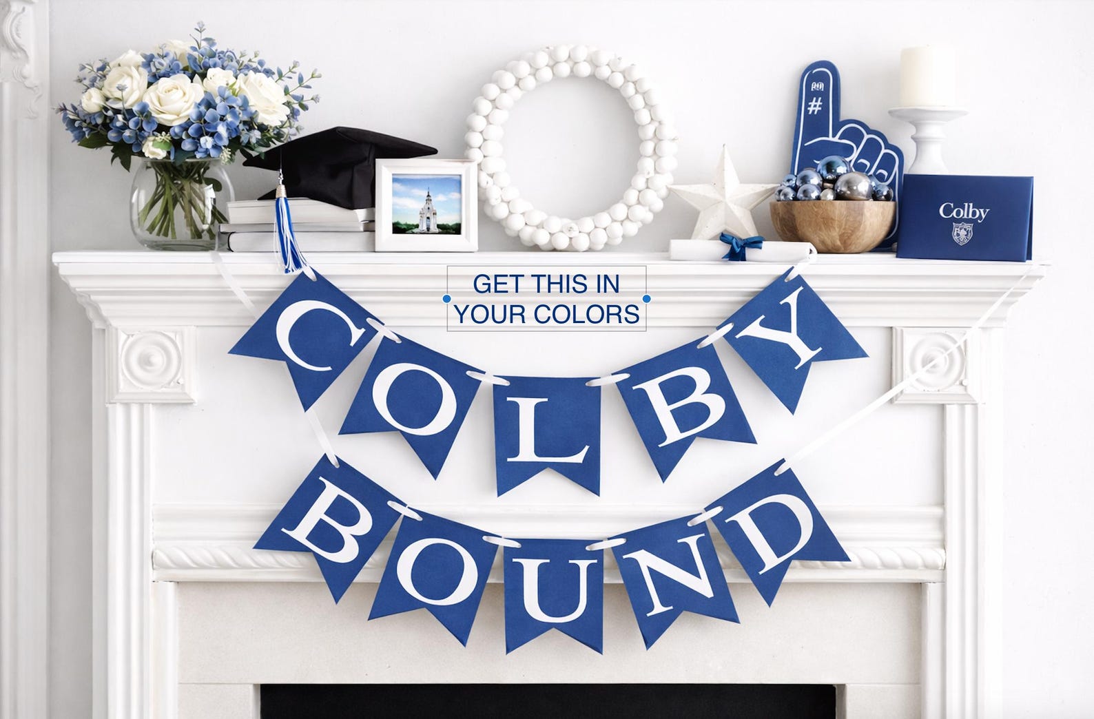 Personalized College Bound Banner: Graduation Party Decor - Customized ...