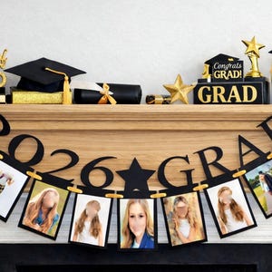 2026 Graduation Photo Banner, DIY Keepsake, Grad Party Decoration image 4
