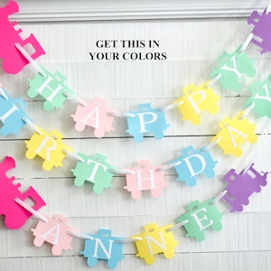 Train Birthday Banner: Custom Colors, Railroad Party Decor