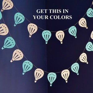 Hot Air Balloon Decorations, Hot Air balloon baby shower, mobile, nursery decor, choose your colors