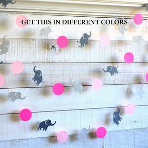 Elephant Baby shower decorations, Elephant garland, elephant banner, elephant shower decor, elephant nursery decor, elephant birthday decor