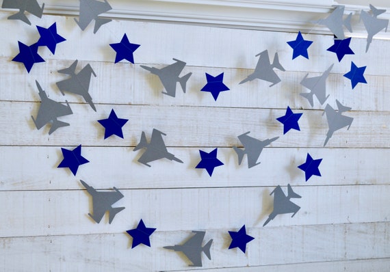 Air Force fighter jets garland, Air Force party decorations, Air Force decorations, Air Force plane, Air Force F16, deployment Il_570xn