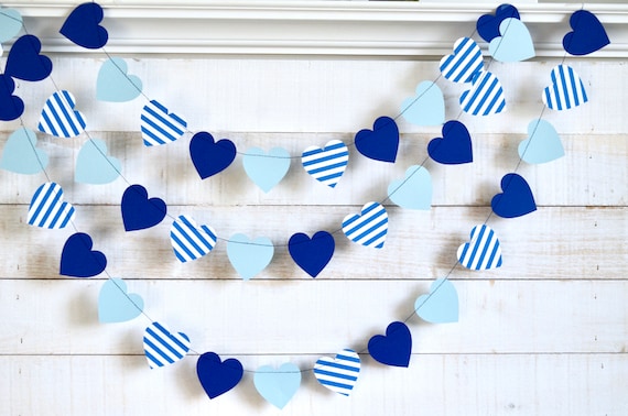 Greek Party decorations, Greek heart garland, Greek birthday decor, Greek wedding decor, Greek birthday party decor Il_570xn