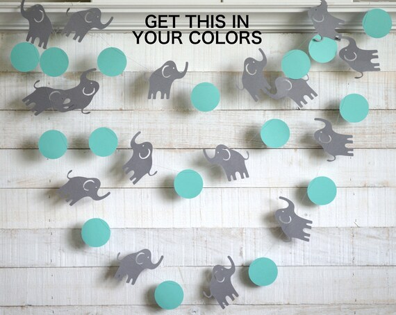 Elephant Baby Shower Decorations Elephant Garland Elephant