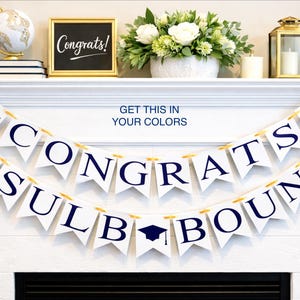 Personalized Graduation banner: College Acceptance Party Decor- College Bound -