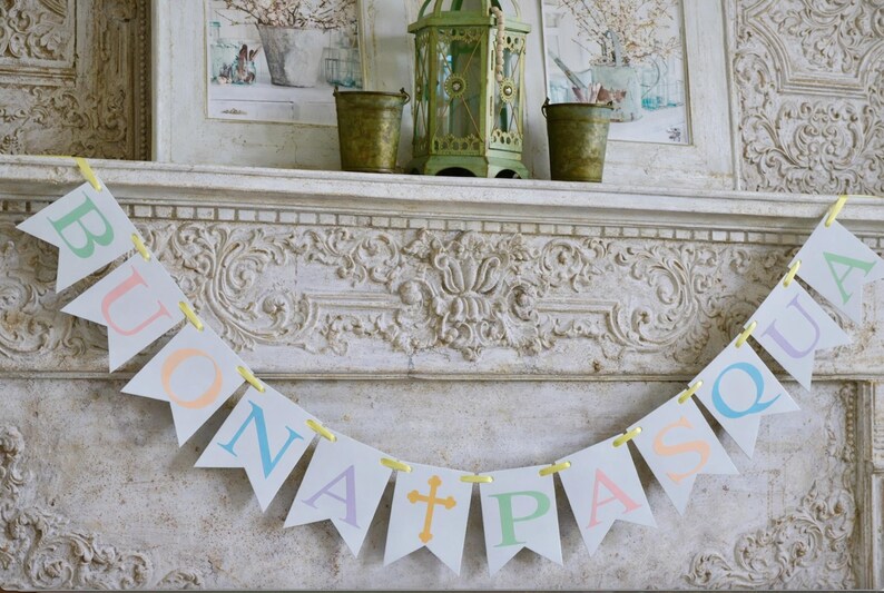 Buona Pasqua Banner: Italian Easter Decorations image 2