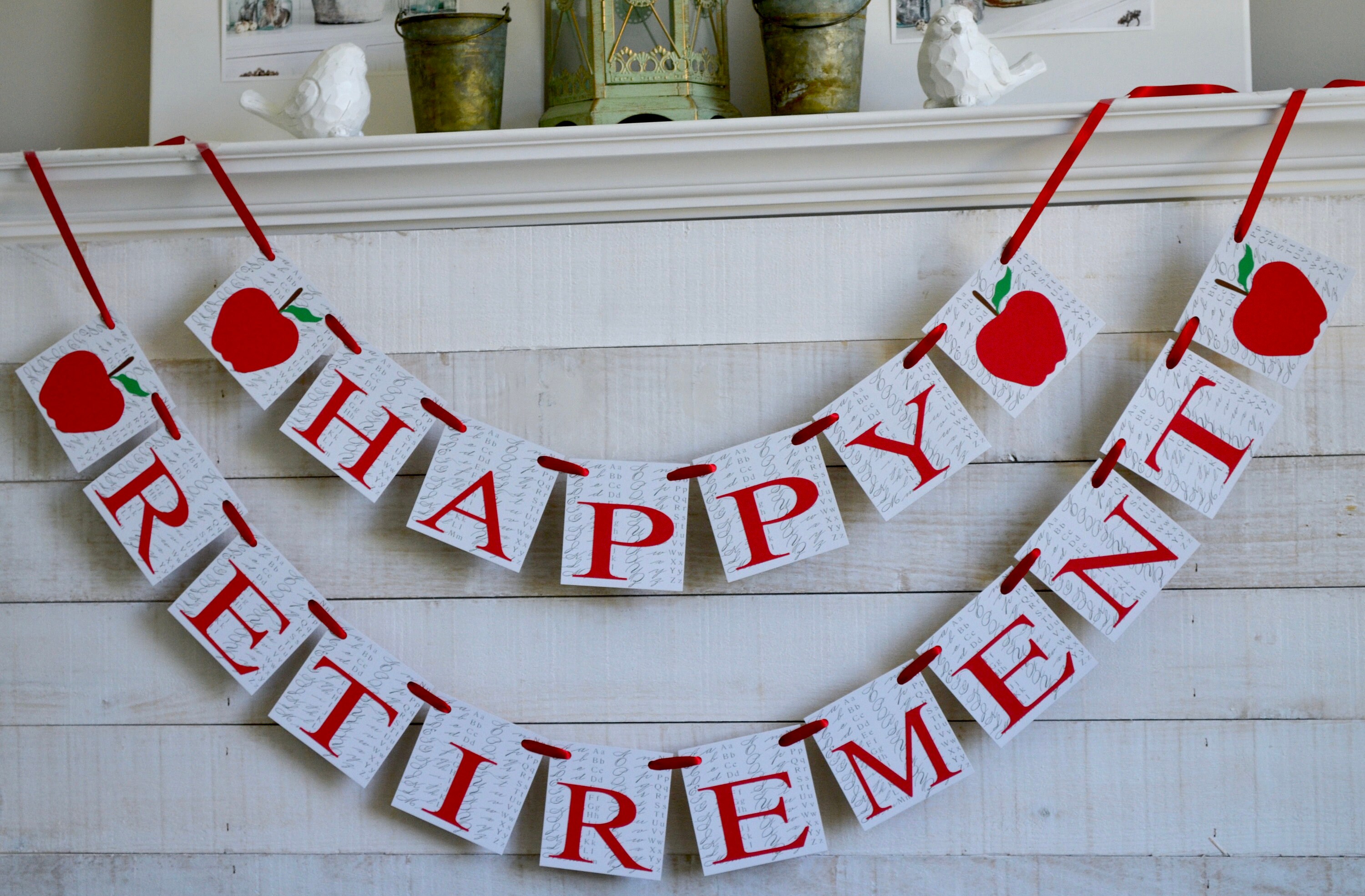 Teacher Retirement Banner Teacher retirement decorations | Etsy