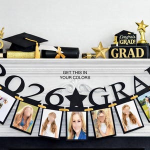 2026 Graduation Photo Banner, DIY Keepsake, Grad Party Decoration