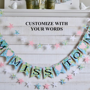 From Miss to Mrs Banner: Nautical Beach Bridal Shower Decor