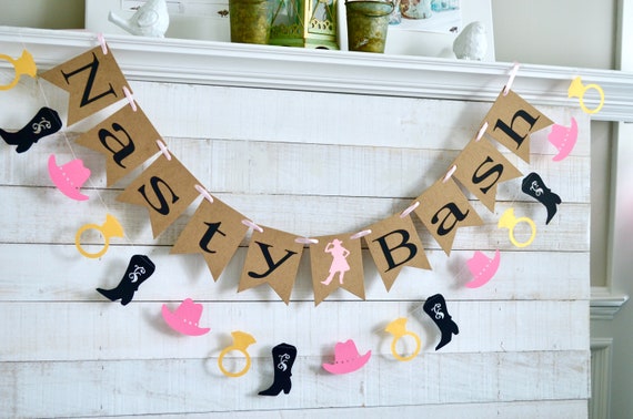 Banniere Nasty Bash Banniere De Bachelorette De Nashville Etsy France