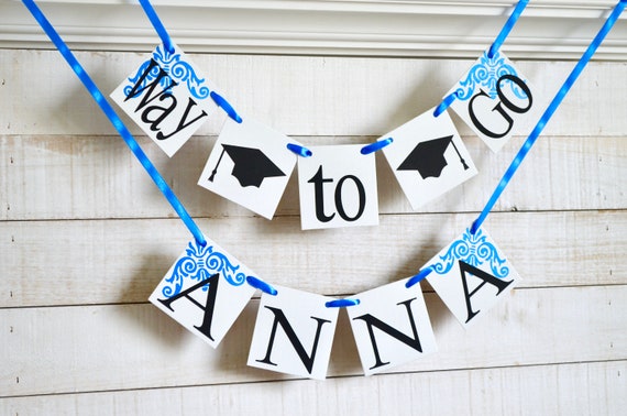 Way to go banner, Customized graduation name banner, Graduation Photo Backdrop, Graduation banner Il_570xn