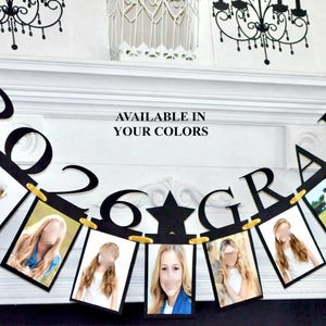 2026 Graduation Photo Banner, DIY Keepsake, Grad Party Decoration image 2