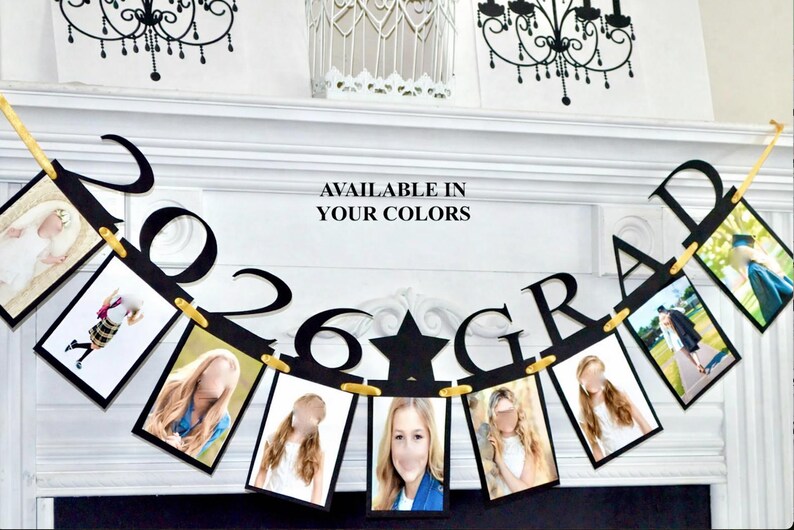 2026 Graduation Photo Banner, DIY Keepsake, Grad Party Decoration image 2