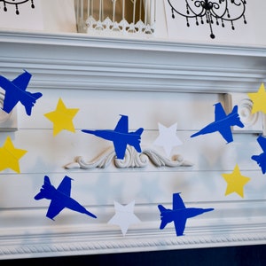 Blue Angels Birthday Banner: Custom Military Jet Garland