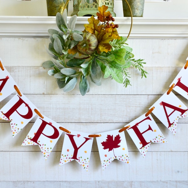 Fall Bunting Etsy Fall Bunting Etsy
