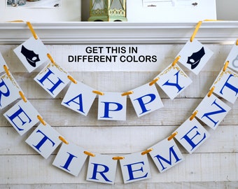 Police Officer Happy Retirement banner, Police retirement party, Retirement party decorations, police retire, officer retirement