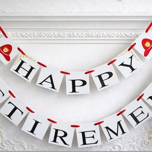 Firefighter Happy Retirement Banner | Fire Dept Retirement Party Garland Bild 4