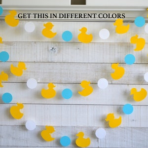 Duck garland, Rubber Duck Garland, Ducky Banner, Rubber Ducky, First Birthday, Photo Prop, Ducks in a row, baby shower decorations