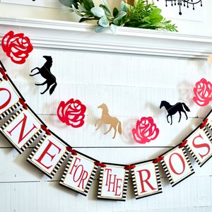 Kentucky Derby First Birthday Banner: Horse Racing Party Decor
