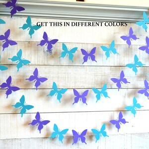 Butterfly Garland, Butterfly photo backdrop, butterfly decorations, butterfly birthday decor, butterfly nursery decorations butterfly banner