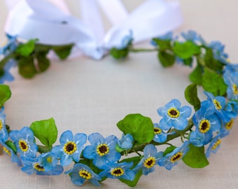 Forget Me Not Flower Crown