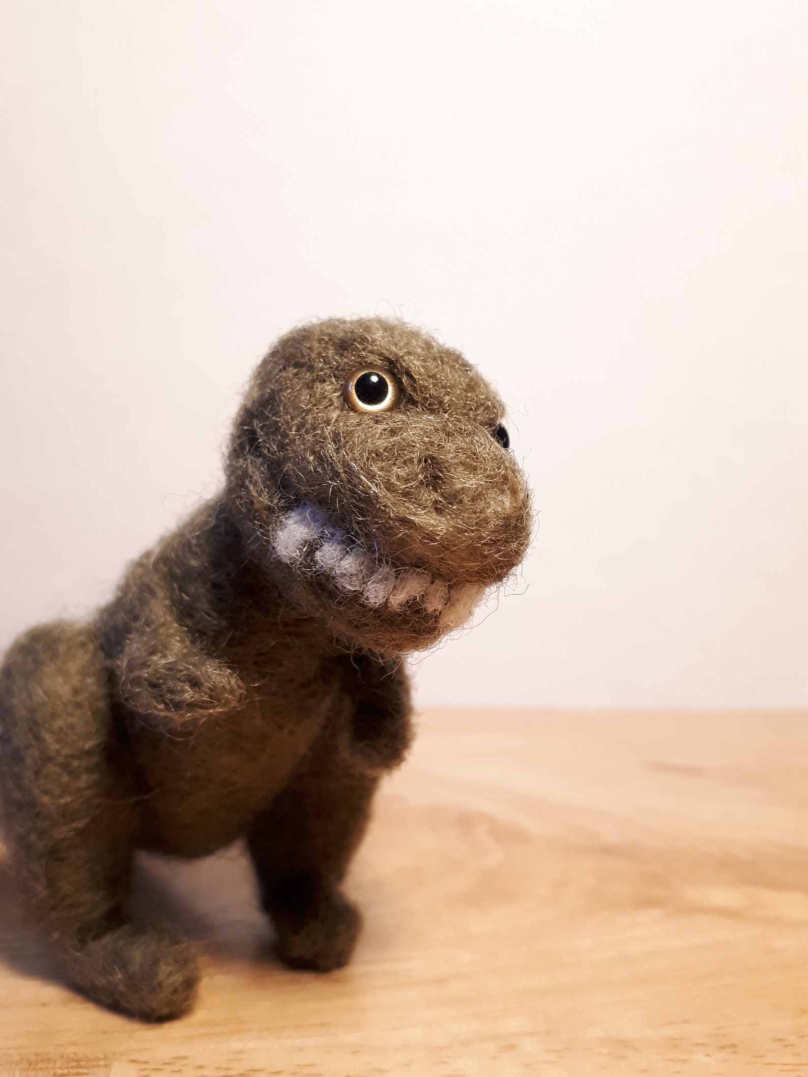 Needle felt Trex dinosaur Etsy