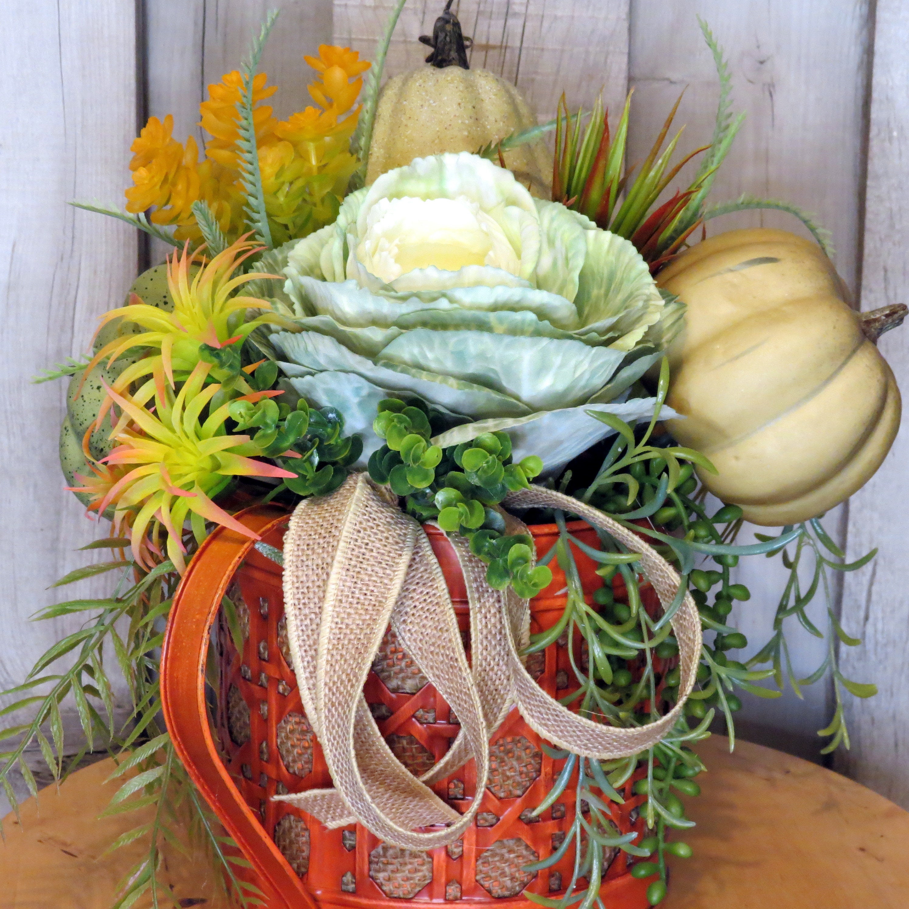Couronne D’automne Avec Citrouilles Et Tournesols – Décoration Porte D’entrée, 45-50 Cm, Halloween Thanksgiving