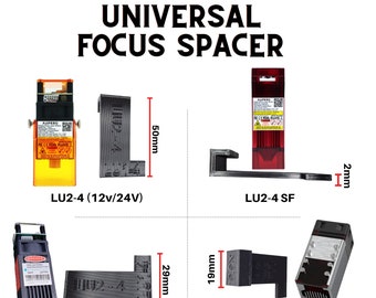 Universele focusafstandhouder - Vind snel en eenvoudig de perfecte focus voor uw laser (Ortur Pro- en standaardmodellen en Neje-modules)