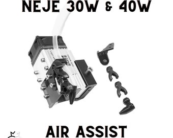 Neje Air Assist - Premium Assist (KGD Shop Favorit) | Funktioniert mit 30W & 40W Neje Lasergravierer | Lasercutter