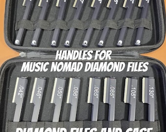 LoothBrush File Handles – Ergonomische Gitarren-Werkzeug-Griffe für Diamond Nut Dateien (ohne Griffe)