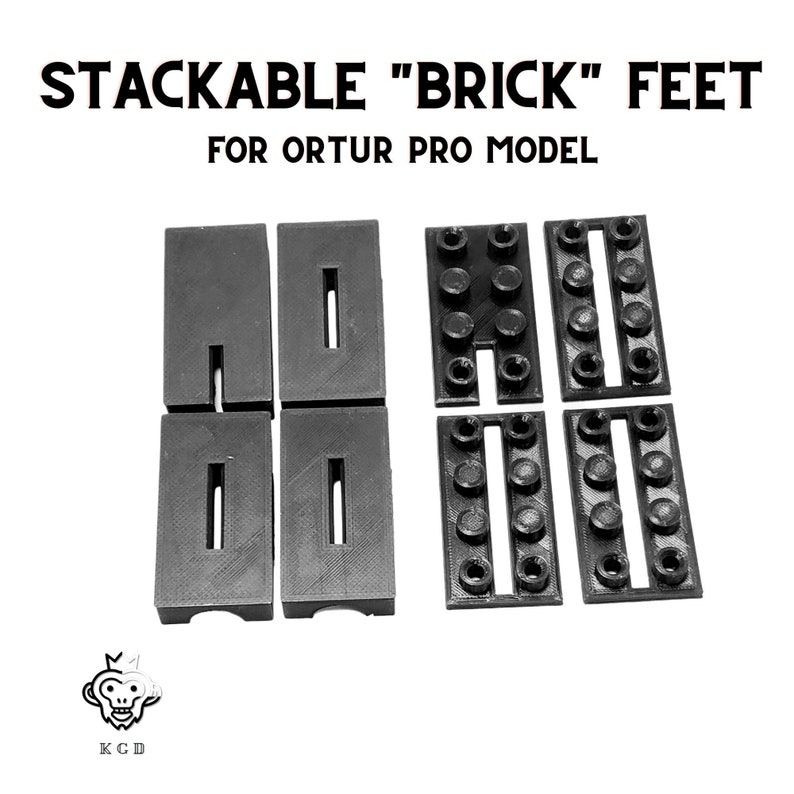 Foot Building Block Ortur PRO MODEL Stackable Brick Feet | Retainer Feet Compatible With ...