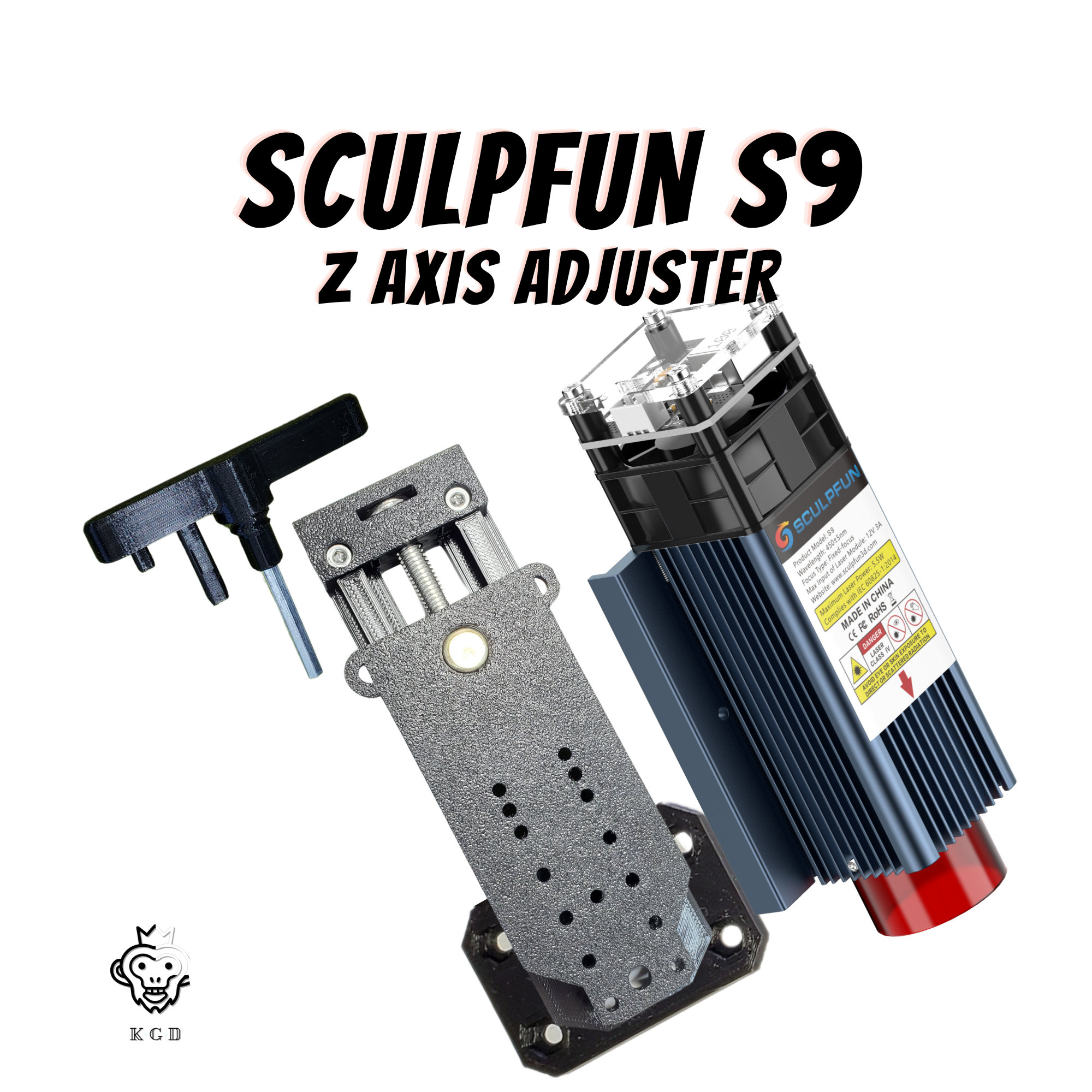 Sculpfun S9 Z Axis Adjuster Raise & Lower Your Laser Module for Quick and  Easy Focus -  Sweden