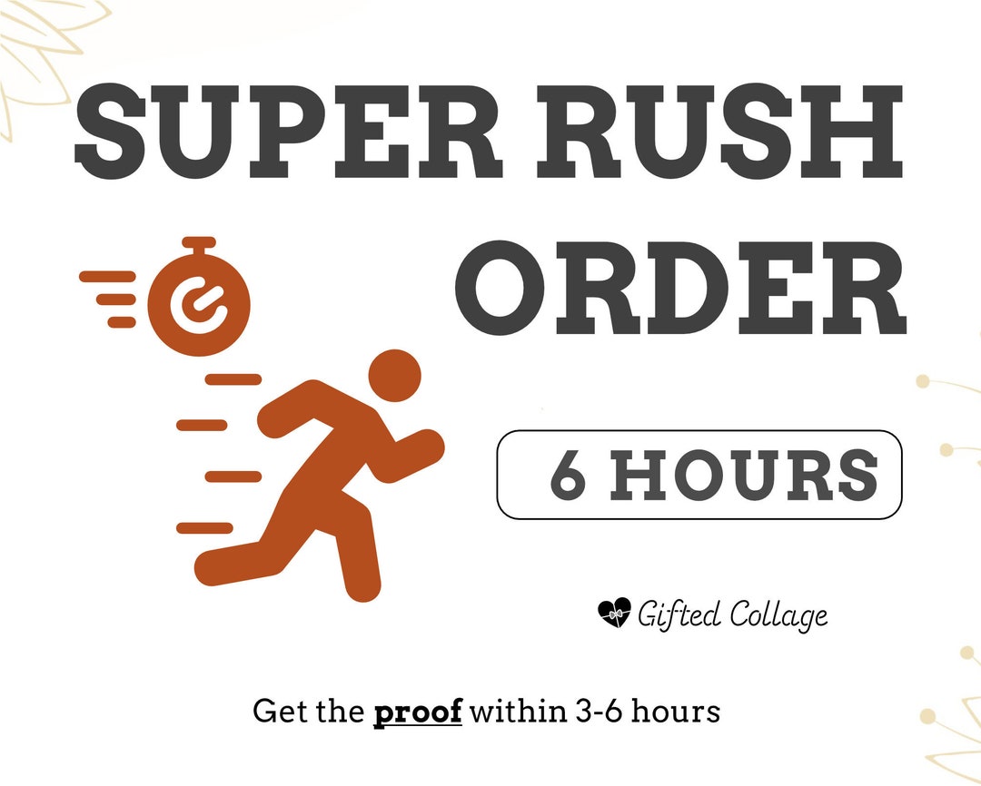 6 HOURS • SUPER RUSH - Etsy