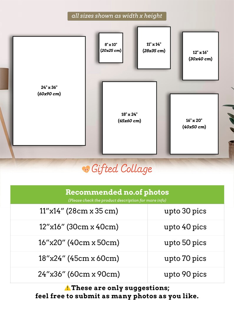 Custom 10th Anniversary Date Photo Collage, Photo Collage Gallery