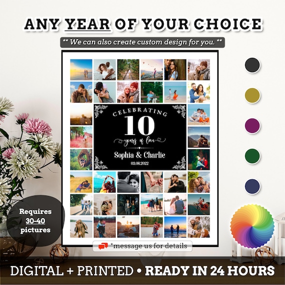 10th Year Anniverasy Gift, Anniversary Gift Ideas for Husband Wife