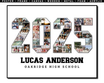 Basketball Year Collage, Custom Season Photo, Farewell Gift, Son/Daughter, Printable, End of Year, Sports Player, Gift for Team
