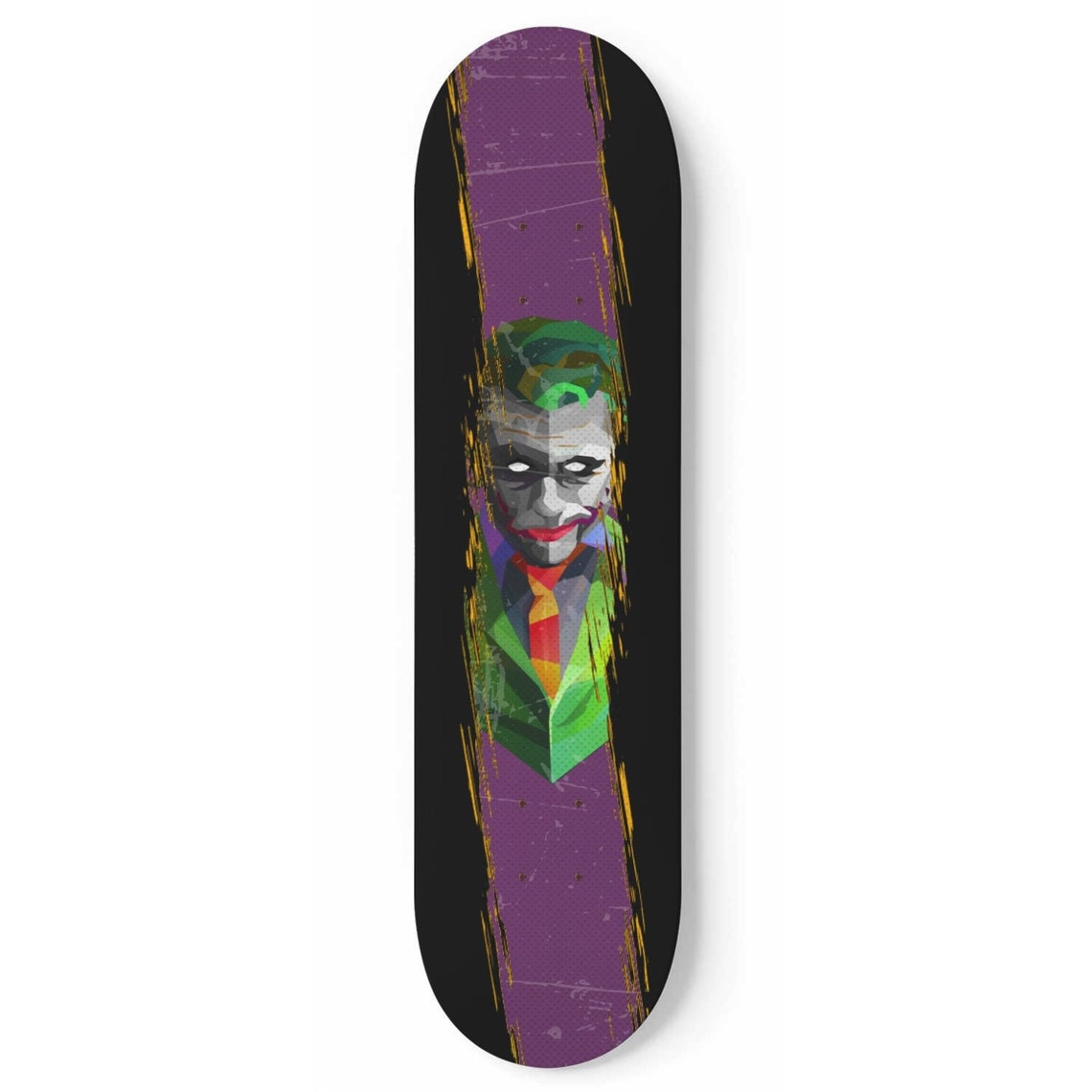Heath Ledger Joker Skateboard Wall Art Graffiti Style Urban Etsy