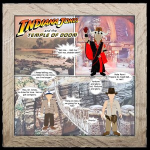Indiana Jones and the Temple of Doom Magnet Shadowbox