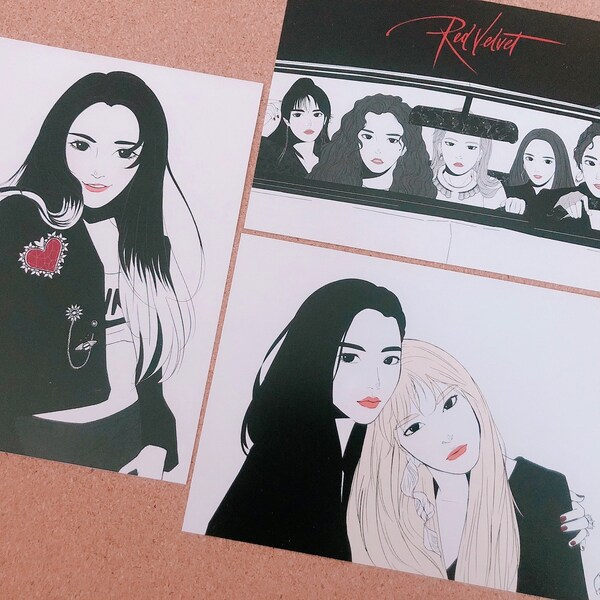 Red Velvet - RBB (Really Bad Boy) 5x7" Postcards