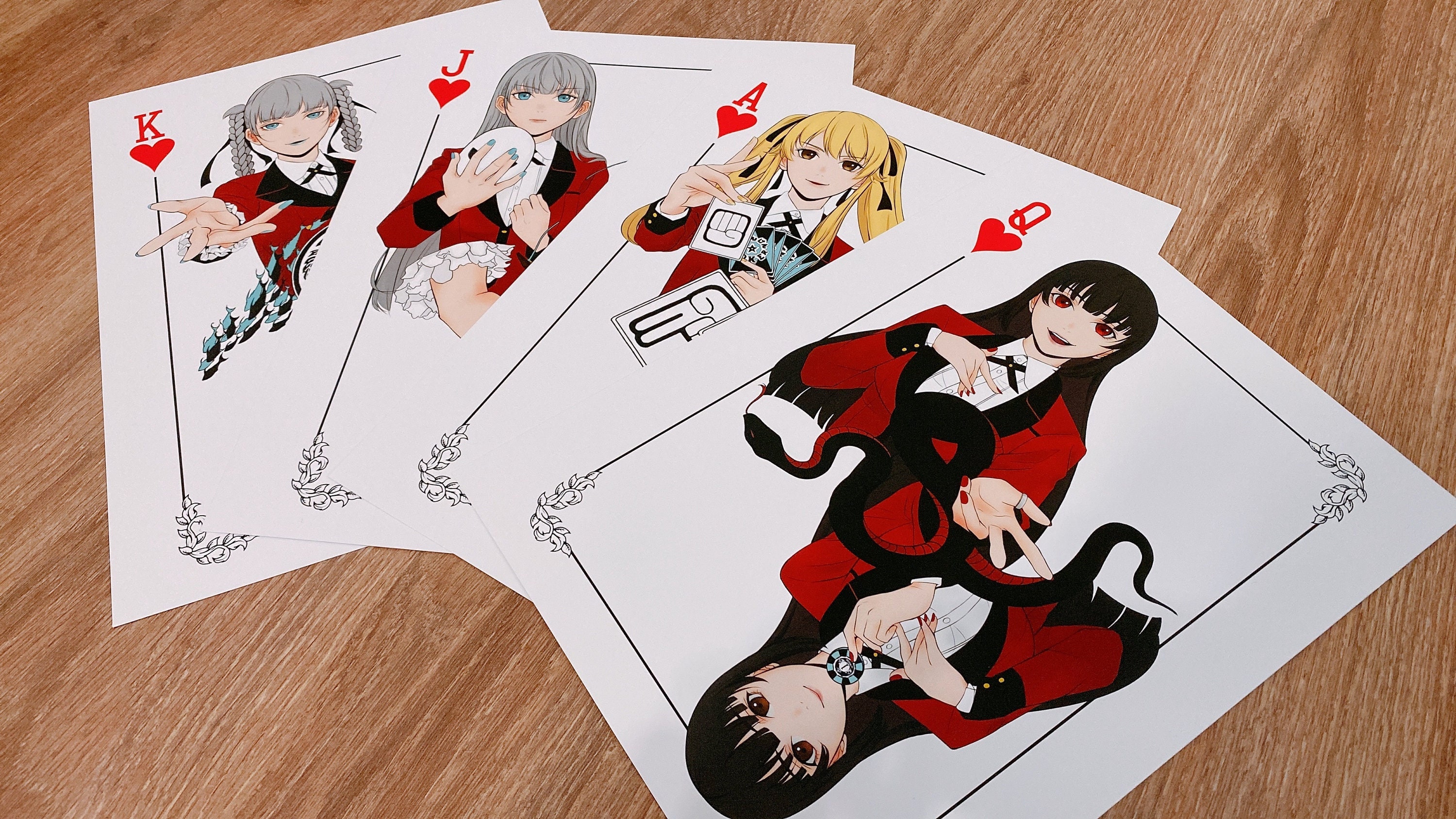 my first time drawing anime characters :) : r/Kakegurui