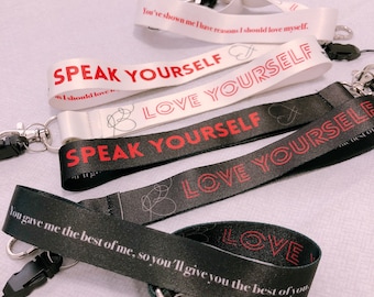 BTS World Tour Speak Yourself | Love Yourself Wrist Strap / Lightstick Lanyard
