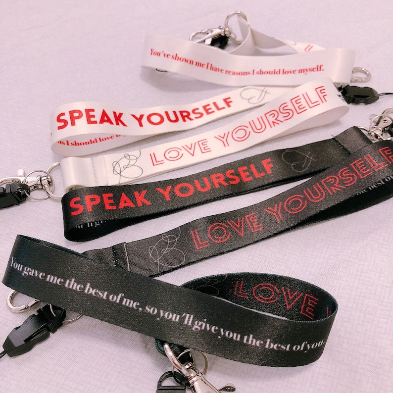 BTS World Tour Speak Yourself | Love Yourself Wrist Strap / Lightstick Lanyard 