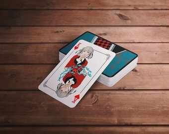 thumbnail image 2 of 54pcs Kakegurui Jabami Yumeko Playing Cards Game Cospaly Prop Gift Handmade 2 of 13