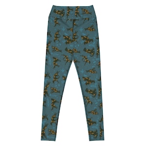 Sighthound Garden Yoga Leggings - Green