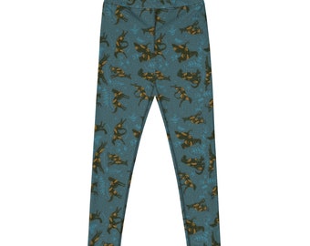 Sighthound Garden Yoga Leggings - Green