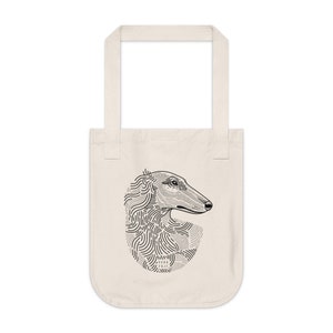 Silken Windhound Organic Canvas Tote Bag