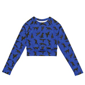 Sighthound Garden crop top - Blue