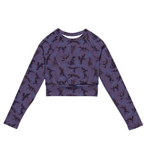 Sighthound Garden crop top - Purple