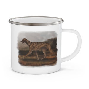 Greyhound Enamel Camping Mug