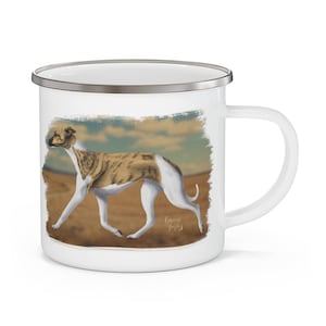 Whippet Enamel Camping Mug
